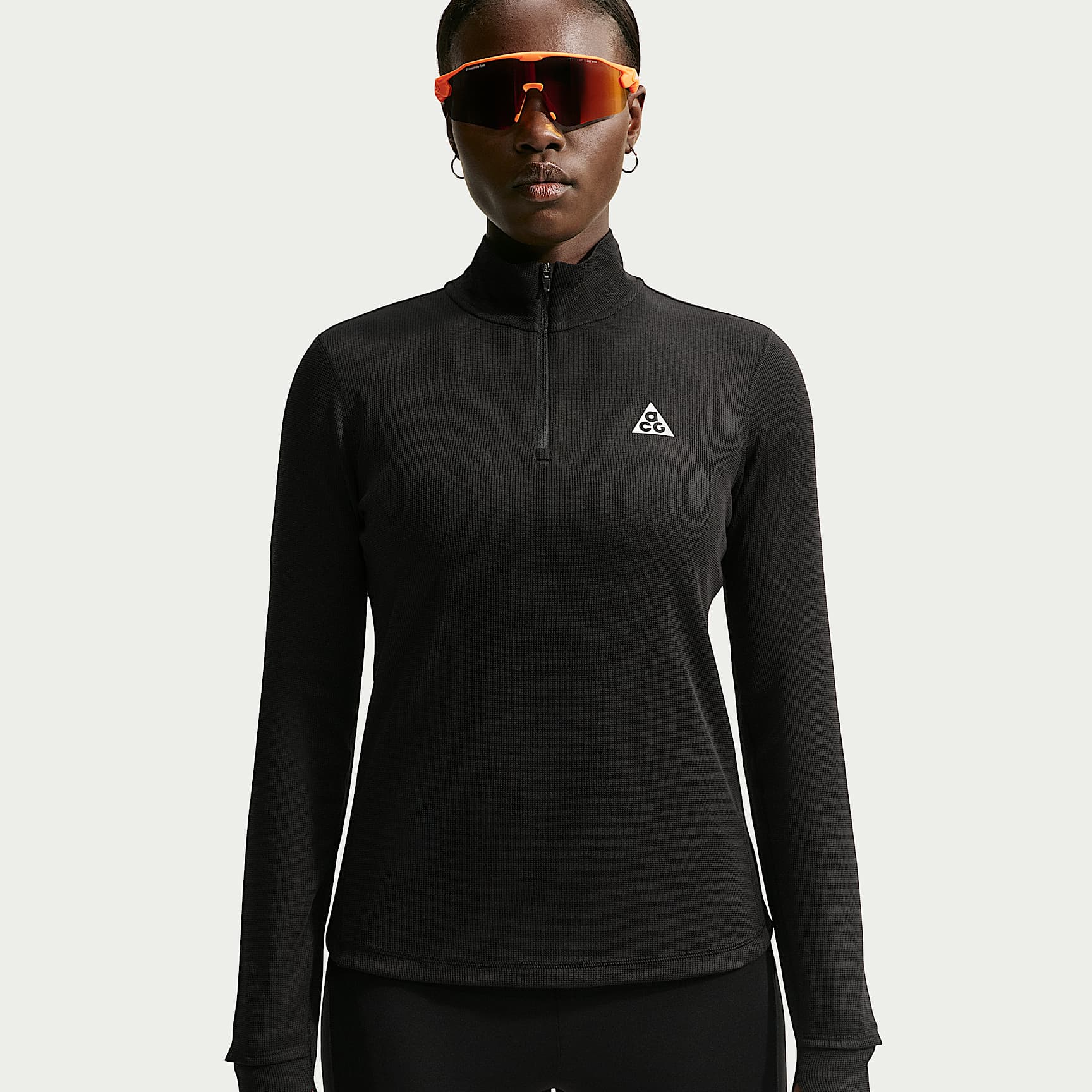 NIKE ACG メッシュ トップス ブラック Nike ACG Women's Dri-FIT 1/2-Zip Trail Running Top. Nike.com